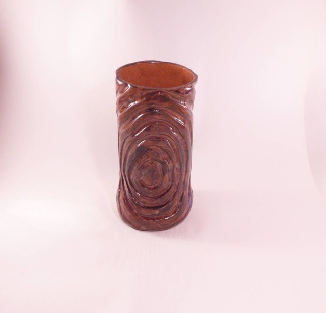 Modern Little Vase, Brown Handcraft Handmade Ceramic Kitchen Decor, & Pottery, Flower Vase , Unique - image 1