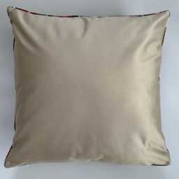 Silk Velvet Cushion Cover, Aztec Diamond Pillow, Turkish Jacquard Cushion, Ikat Decorative Pillow 20''x20''/50x50 cm - thumbnail 4
