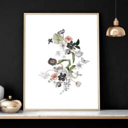 Home Decor Wall Art, Botanical Floral Set Of 3 Posters, Minimalist Farmhouse Hangings, Apartment Gallery Living Room Art - thumbnail 3