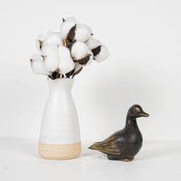 Bronze Mom Duck Statue, Animal Figurine, Art, Unique Miniature, Handmade Housewarming, Kitchen Decor, Grandfather Gift, Gift For Her - thumbnail 4