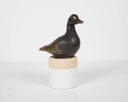 Bronze Mom Duck Statue, Animal Figurine, Art, Unique Miniature, Handmade Housewarming, Kitchen Decor, Grandfather Gift, Gift For Her