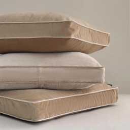 600+ Colors, Sofa Cushion Cover, Back Cushion Cover With Colored Piping, Bench Cover, Bed Back Cover - thumbnail 2