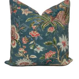 Colefax & Fowler Flores Navy Cushion Cover Pillow Double Sided - thumbnail 2