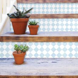 Stockholm Tile Stickers, Squares Pattern Decal, Tiles For Kitchen Backsplash Or Bathroom, Floor Tiles, Wall Pack Of 10, Skuspt - thumbnail 2