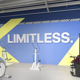Quotes, Gym Decor, Limitless, Wall Art, Gym, Stickers, 3D, 3D Hangings, Signs, Gift - Skulimit