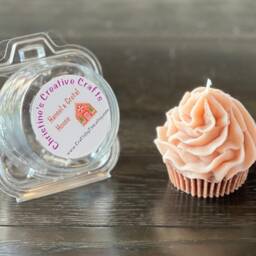 Handmade Soy Cupcake Candle Unique Home Decor Favor - thumbnail 4