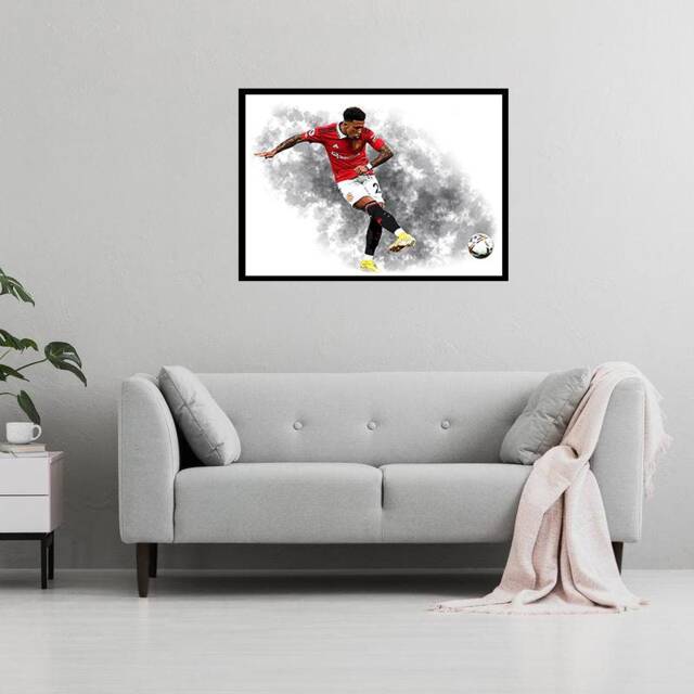 Jadon Sancho 2022/23 Digital Art Print - On Foamex Board Or Photo Paper - image 1