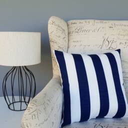 Blue Hamptons Style Cushion Cover, Cover Only, Striped Stripes Scatter - thumbnail 2