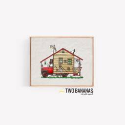 Redneck Camper - Travel Trailer Van Vanlife Happy Art Print- Whimsical Print Wall Decor Glamping - thumbnail 2