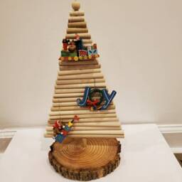 Natural Wooden Adjustable Christmas Tree