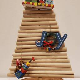 Natural Wooden Adjustable Christmas Tree - thumbnail 3