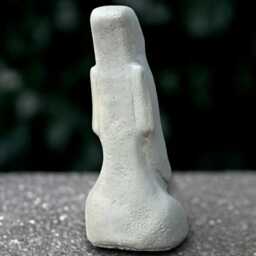 Stone Moai Head Statue Concrete Figurine Cement Easter Island Sculpture Handmade Decoration Front Door Ornament Lover Gift - thumbnail 4