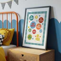 Boys Gallery Wall, Cool Boys Bedroom Prints, Set Of 2 3 4 6 8 10, Retro, Smile, Positive Affirmation, Personalised Name, Playroom Prints - thumbnail 2