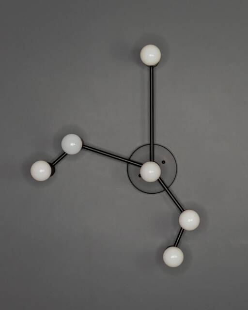 Aries Zodiac 6 Light Modern Industrial Vanity Mid Century Bathroom - image 1