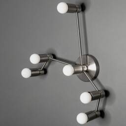 Aries Zodiac 6 Light Modern Industrial Vanity Mid Century Bathroom - thumbnail 4