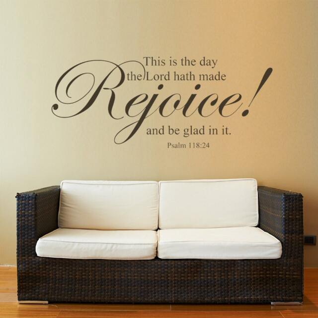 Religious Wall Quote This Is The Day Lord Has Made Vinyl Decal Psalm Decal - 103 - image 1