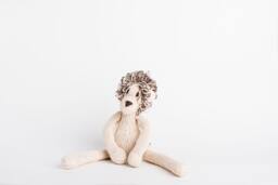 Hand Knit Cotton Lion Stuffed Animal - Kenana Knitters