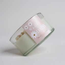xl Daisy Candle 3-Wick Soy Wax Floral Scented Botanical Decor - thumbnail 2