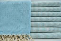 "Light Turquoise Towel, Turkish Beach Towel, Bath Towel, Peshtemal, Turkish Towel, Diamond Towel, 40""x67"