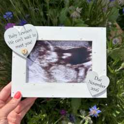 Baby Scan Personalised Photo Frame Ultrasound Keepsake Gift
