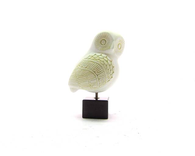 Greek Ancient Clay Owl, Ceramic Owl, Terracotta Art , Glafka ?????????????????????? ???????????????? - image 1