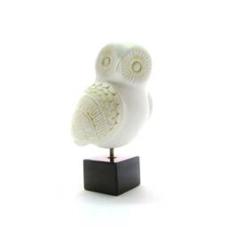 Greek Ancient Clay Owl, Ceramic Owl, Terracotta Art , Glafka ?????????????????????? ???????????????? - thumbnail 2