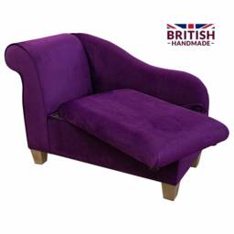 Handmade Velvet Storage Chaise Longue Amethyst Purple Ottoman, 41 - thumbnail 1