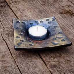 Handforged Iron Tealight Holder, Burntwhiskerforge Candle Display - thumbnail 2