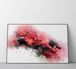 Ferrari - Formula One Car F1 Wall Art Print A4 A3 UK Ref #15 - thumbnail 1