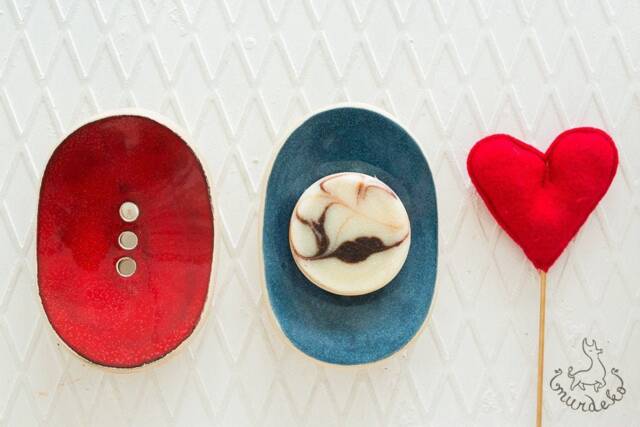 Handmade Ceramic Soap Dish With Drain - Blue Glaze Pottery