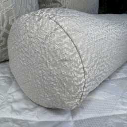 Chic Champagne Silver Shimmer Pillow - Glamorous Home Accent 16x6 Bolster Cushion, Ontario - thumbnail 2