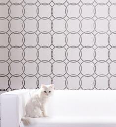 Wall Stencil Metro - Reusable Stencils For Walls Instead Of Wallpaper Diy Decor - thumbnail 1