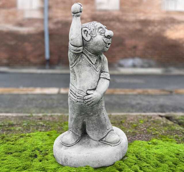 Cricket Player Statue Sportsman Sculpture Figurine Gift Batsman Athlete Home Decor Fan Ornament Father - image 1