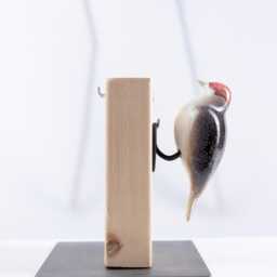 Small Woodpecker Wall Hanging Bird - Decorative Ceramic Figurine Lover Gift