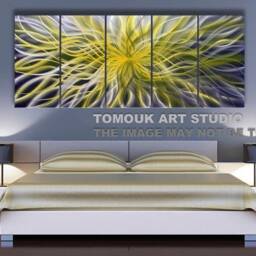 Abstract Metal Wall Art Sculpture - Contemporary Decor - thumbnail 4