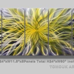 Abstract Metal Wall Art Sculpture - Contemporary Decor - thumbnail 2