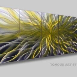 Abstract Metal Wall Art Sculpture - Contemporary Decor - thumbnail 3