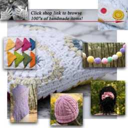 Cream Crocheted Blanket Non Wool Afghan, Brown Striped & Bobbles - thumbnail 4