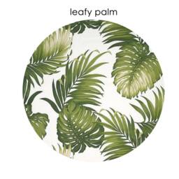 Tropical Leaf Pillow Hawaiian Style Barkcloth Throw Cushion - thumbnail 2