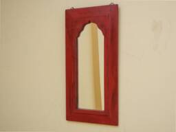 Wooden Mirror, Wall Distressed Rustic Finish Hanging, Mirror