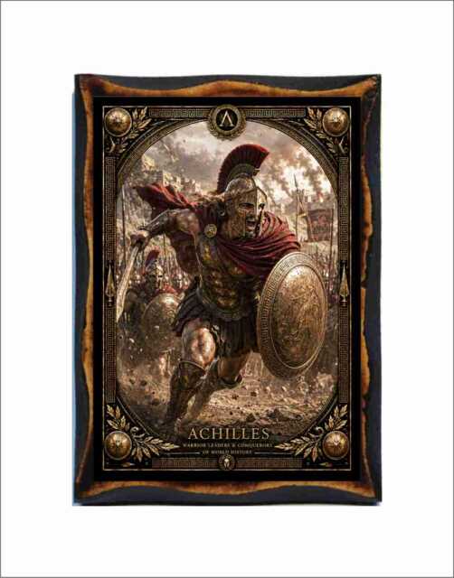 Achilles Greek Hero - Trojan War Warrior Wall Decor - image 1
