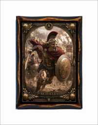 Achilles Greek Hero - Trojan War Warrior Wall Decor - thumbnail 1