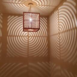 Laser Cut Plywood Light Shade - Bespoke Shadow Lamp, Assembled - thumbnail 3