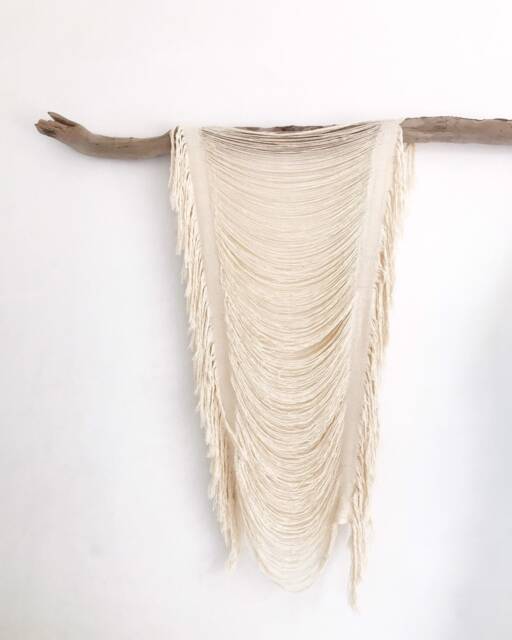 Small Boho Woven Curtain, Macrame Wall Hanging, Boho Home Decor, Wedding Altar Wedding Art, Decor - image 1