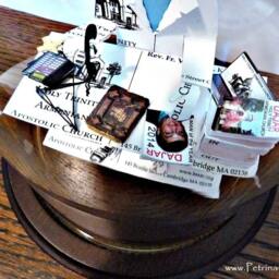 Clergy Business Card Sculpture Handmade Religious Gift - thumbnail 2