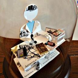 Clergy Business Card Sculpture Handmade Religious Gift - thumbnail 3