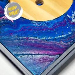 Handcrafted Lunar Moon Lamp - Ready To Light Made Order Custom Base Options - thumbnail 3