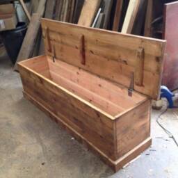 Rustic Reclaimed Wooden Storage/ Blanket Box - thumbnail 3