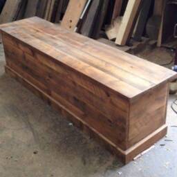 Rustic Reclaimed Wooden Storage/ Blanket Box - thumbnail 2