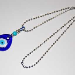 Evil Eye Decor, Glass Blue Pendant, Turquoise Bead, Rear View Mirror Charm, Car, Wall, Room Decor, Car Decor, Prayer, Good Luck, Protection - thumbnail 2